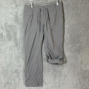 The North Face Pants 6 Short Horizon II Gray Drawstring Roll Up Hiking Outdoor